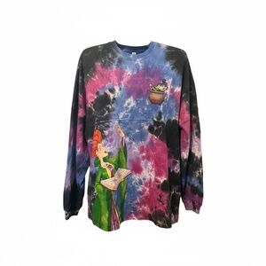 Tie-Dye Graphic Hocus Pocus Disney Jersey Sweatshirt
